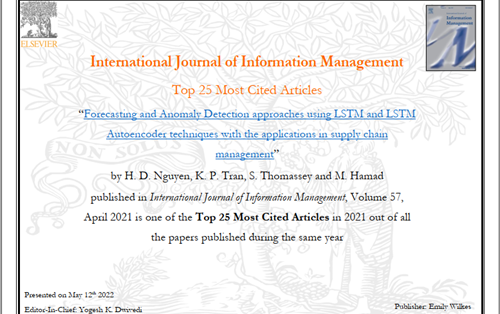 TOP 25 Most Cited Articles for the International Journal of Information Management (ELSEVIER) in 2021